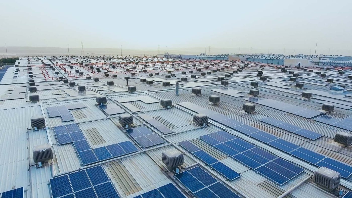 Renewable energy — Alfanar Industrial City rooftop solar